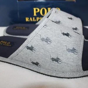 NIB POLO RALPH‎ LAUREN MEN\'S SCUFF SLIPPERS GRAY Polo Ralph Lauren | Shoes | Nib Polo Ralph Lauren Mens Scuff  main image 2
